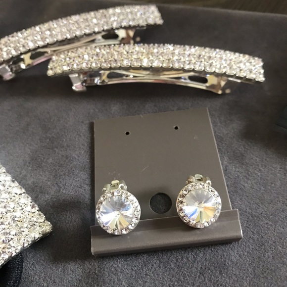 Prom, Dance, Cheer, crystal & rhinestone jewelry/accessories Exc Like new cond. - Picture 3 of 5